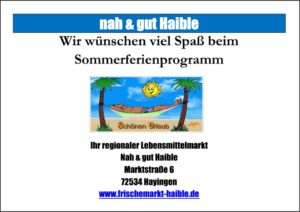 Werbeanzeige der Firma Haible